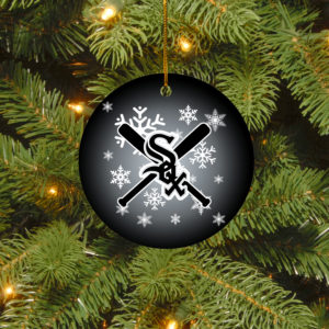 Chicago White Sox Merry Christmas Circle Ornament