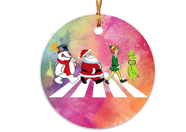 Grinch Abbey Road Christmas Ornament