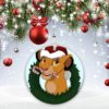 The Lion King Walt Disney  Merry Chrismas, Christmas Decorative Ornament