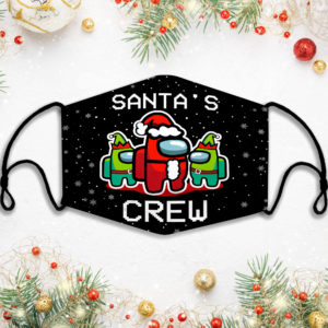 Among Us Santas Crew Merry Christmas Face Mask
