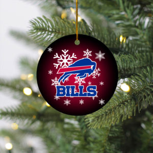 Buffalo Bills Christmas Merry Christmas Circle Ornament