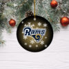 Los Angeles Chargers Merry Christmas Circle Ornament