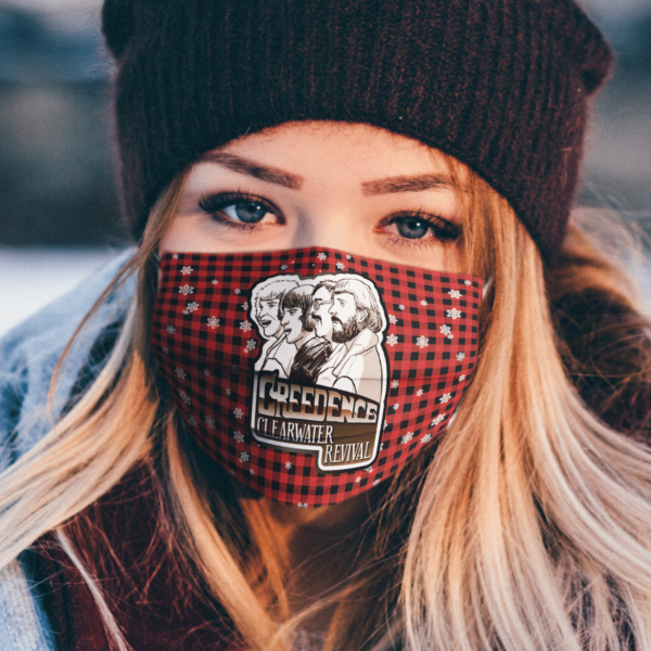 Creedence Clearwater Revival Merry Christmas Face Mask
