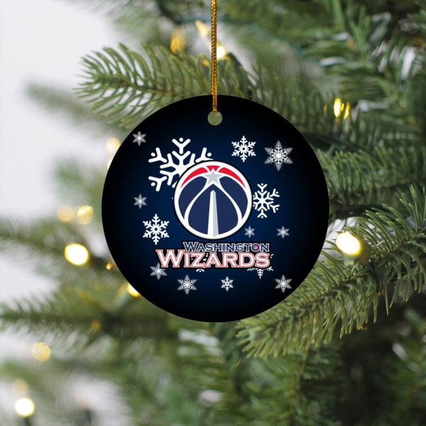 Washington Wizards Merry Christmas Circle Ornament