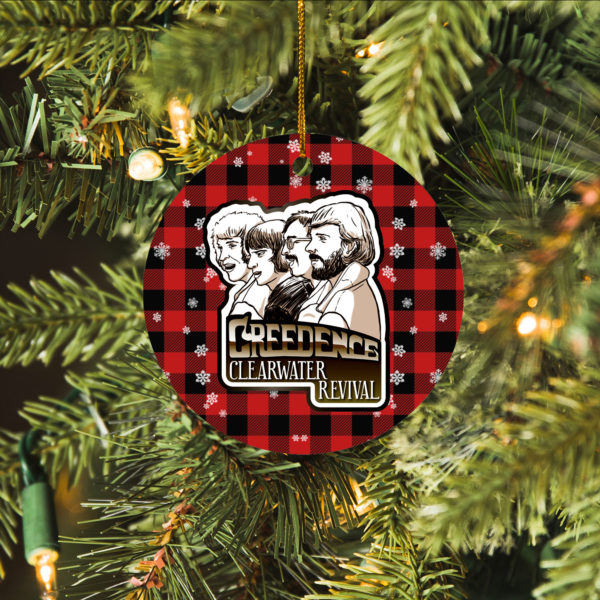 Creedence Clearwater Revival Merry Christmas Circle Ornament