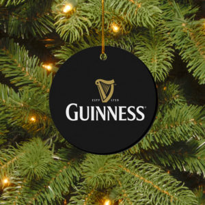 Guinness Merry Christmas Circle Ornament