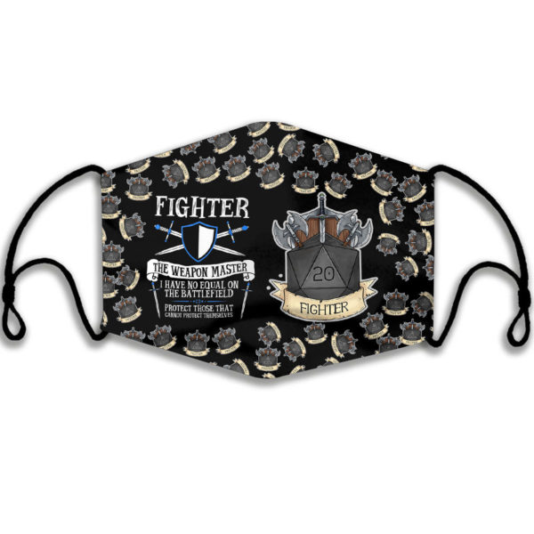 Fighter The Weapon Masterm Game Face Mask