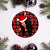Diarra Sylla Merry Christmas Circle Ornament