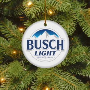 Busch Light Merry Christmas Circle Ornament