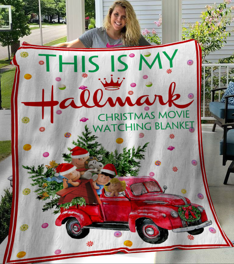 Hallmark Christmas Movie Watching Fleece Blanket Christmas Gift Hallmark Movies 