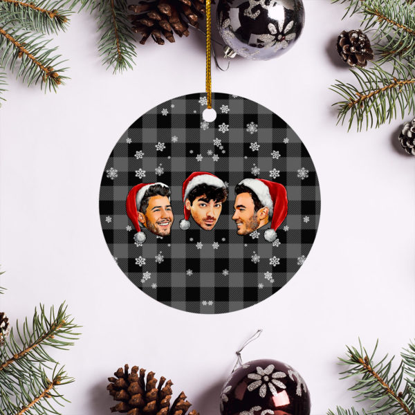 Jonas Brothers Merry Christmas Circle Ornament