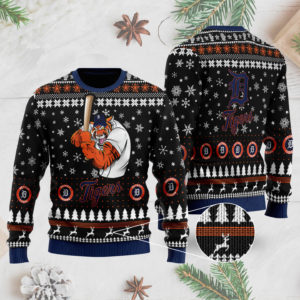 Detroit Tigers 3D Ugly Christmas Sweater