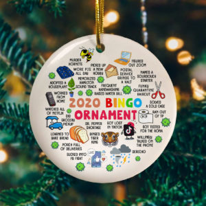 2020 Bingo Covid Christmas Pandemic Quarantine Christmas Ornament