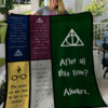 Harry Potter Quotes Fleece Blanket, Sherpa Blanket
