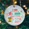 The Year Of Purhell Kills 99 Dreams And Hopes Quarantine Pandemic Christmas Decorative Ornament
