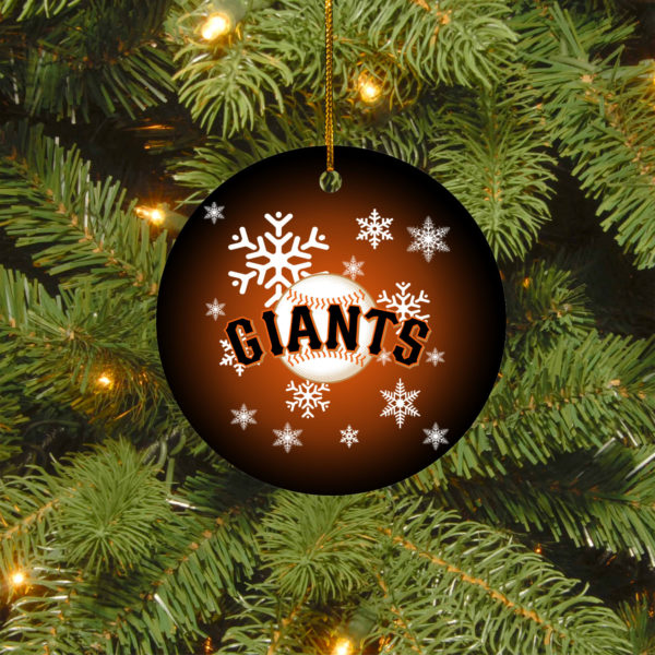 San Francisco Giants baseball Christmas Tree Holiday Ornament