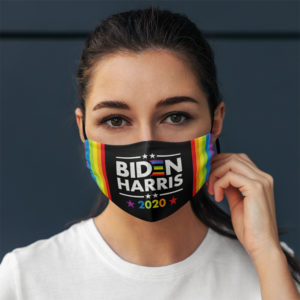 Biden Kamala Harris 2020 Rainbow Face Mask