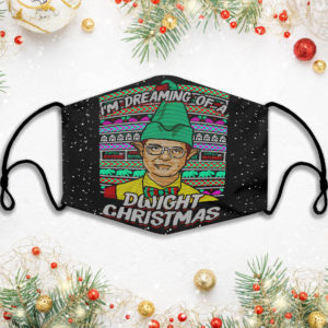 Im Dreaming Of A Dwight Christmas Face Mask