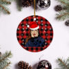 Nirvana Band Merry Christmas Circle Ornament