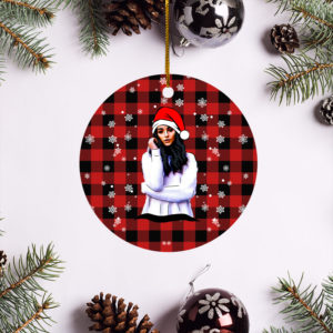 Indiana Massara Merry Christmas Circle Ornament