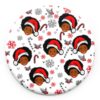 Black Women Merry Christ-mask Ornament