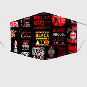 Delta Sigma Theta Historically African American Face Mask