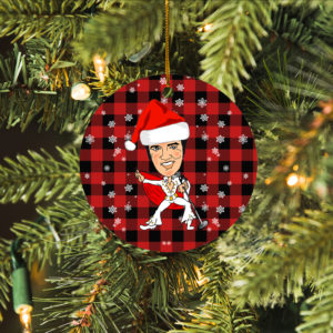 Elvis Presley Merry Christmas Circle Ornament