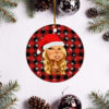 Tamer Hosny Merry Christmas Circle Ornament