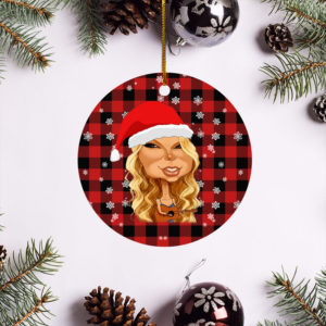 Taylor Swift Merry Christmas Circle Ornament