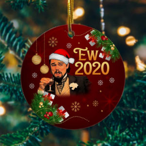 Ew 2020 Funny Santa Leonardo Laughing Meme Christmas Ornament