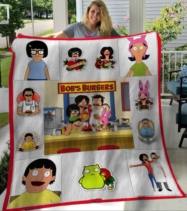 Bob’s Burgers Tv Series Characters Fleece Blanket, Sherpa Blanket