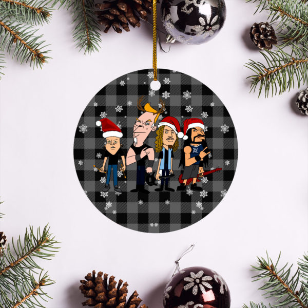 Metallica Merry Christmas Circle Ornament