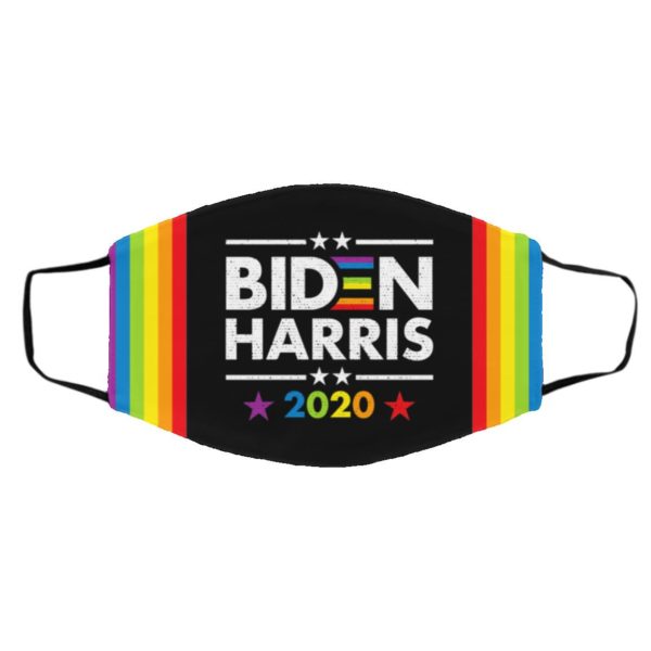 Biden Kamala Harris 2020 Rainbow Face Mask