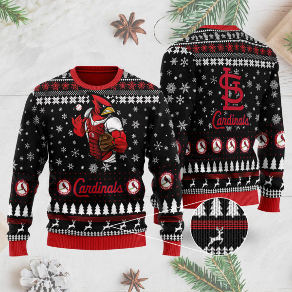 St. Louis Cardinals 3D Ugly Christmas Sweater