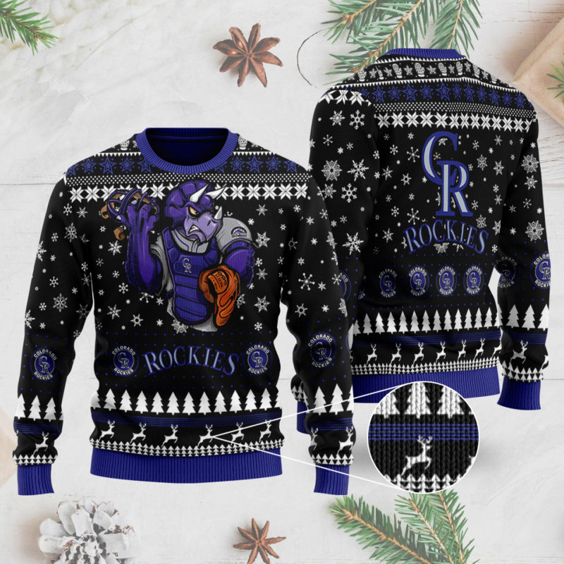 Colorado Rockies 3D Ugly Christmas Sweater