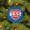 Milwaukee_s Best Light Merry Christmas Circle Ornament
