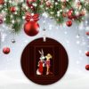 Reindeer Wearing Mask Christmas Quarantine 2020 Ornament – Pandemic 2020 Decorative Christmas Ornament