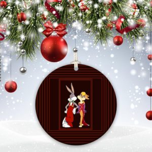 Bugs Bunny  Happy Rabbit Leon Schlesinger Christmas Decorative Ornament