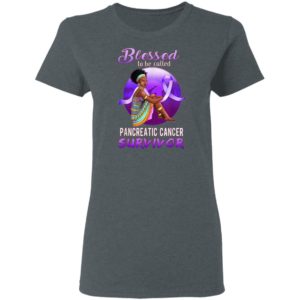 Blessed Pancreatic Cancer Survivor African American Womens T-Shirt