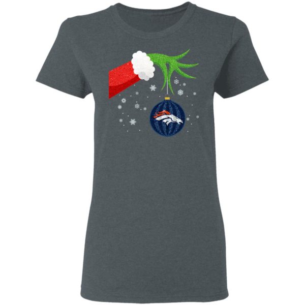 The Grinch Christmas Ornament Denver Broncos Shirt