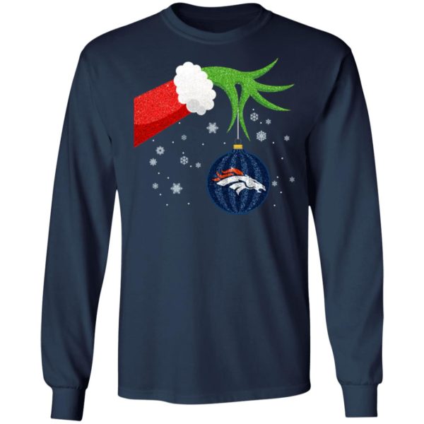 The Grinch Christmas Ornament Denver Broncos Shirt