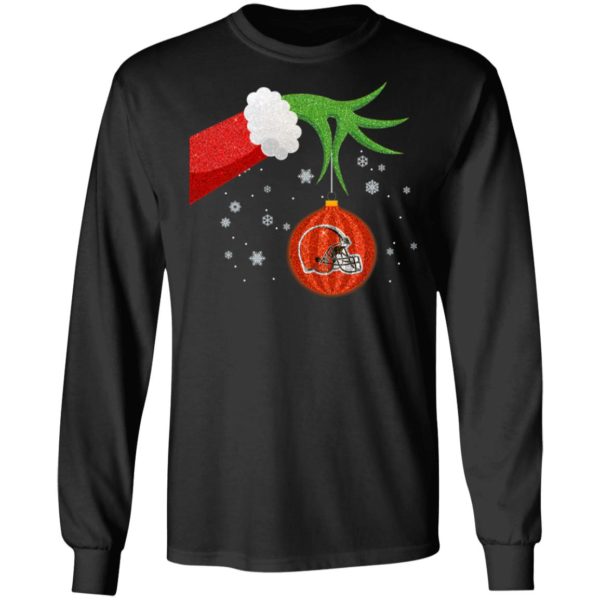 The Grinch Christmas Ornament Cleveland Browns Shirt