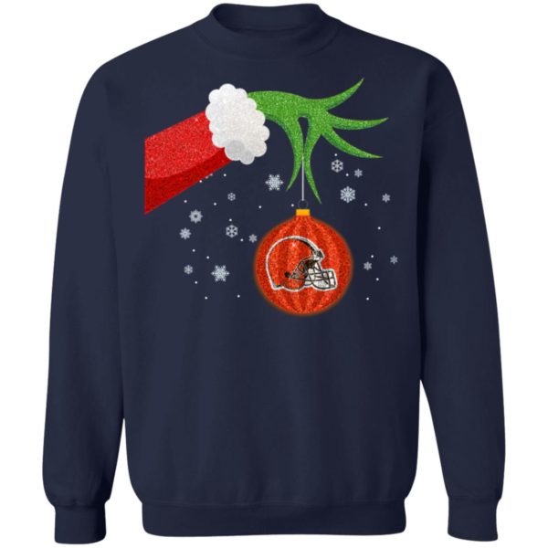 The Grinch Christmas Ornament Cleveland Browns Shirt