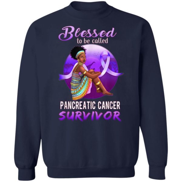 Blessed Pancreatic Cancer Survivor African American Womens T-Shirt