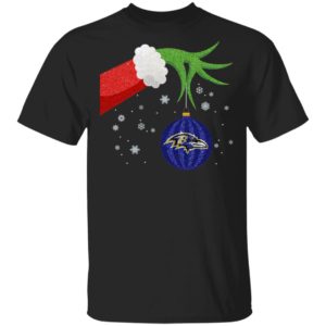 The Grinch Christmas Ornament Baltimore Ravens Shirt