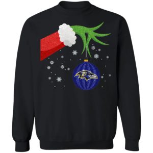 The Grinch Christmas Ornament Baltimore Ravens Shirt