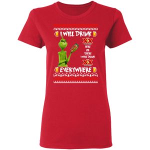 Grinch I Will Drink Dos Equis Here And There Everywhere Sweatshirt