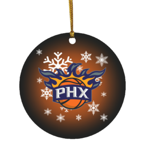 Phoenix Suns Merry Christmas Circle Ornament