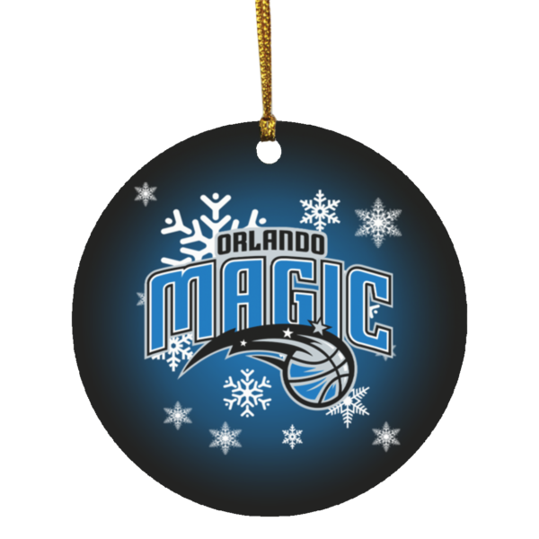 Orlando Magic Merry Christmas Circle Ornament