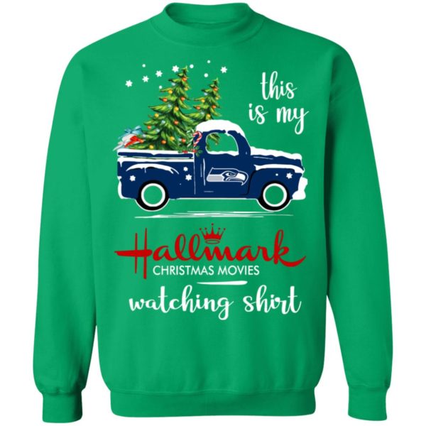 Seattle Seahawks This Is My Hallmark Christmas Movies Watching Shirt